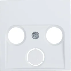 Berker S1 Centraalplaat Radio/TV Wit