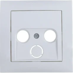 Berker S1 Centraalplaat Radio/TV Wit