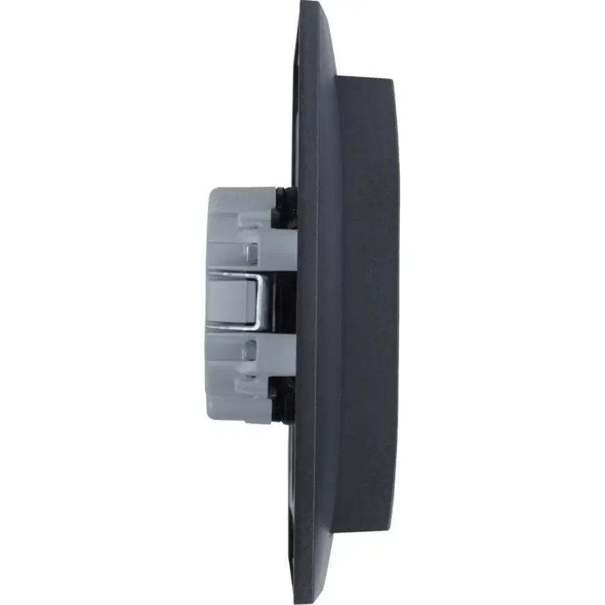 Berker S.1 Dubbel Geaard Stopcontact antraciet