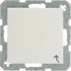 Berker S.1 Enkel Geaard Stopcontact met Klepje Wit