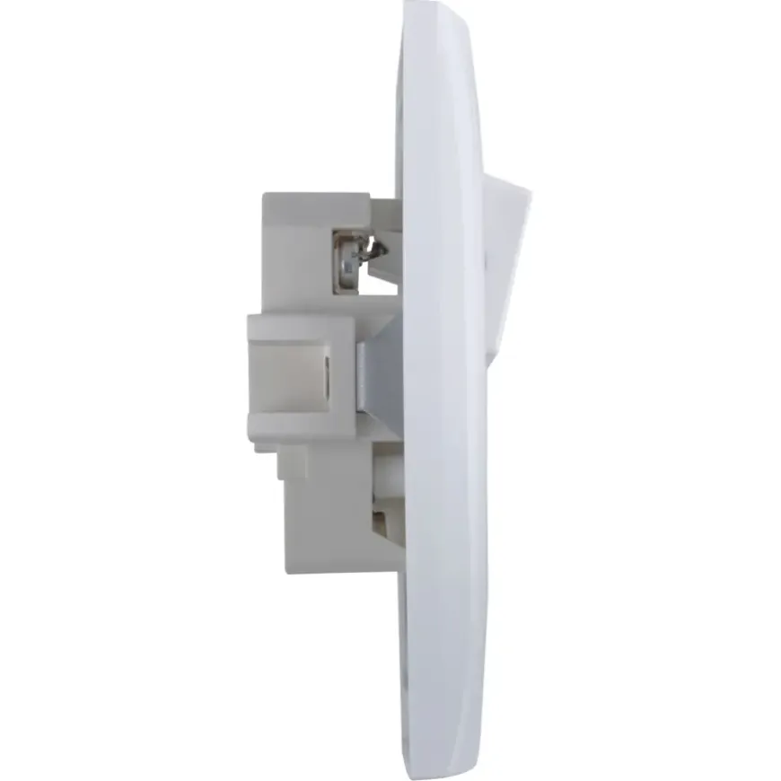 Berker S.1 stopcontact met serieschakelaar wit