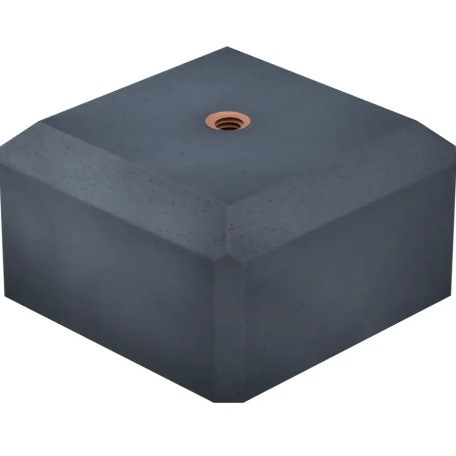 Geen Betonpoer antraciet 18 x 18 x 10 cm