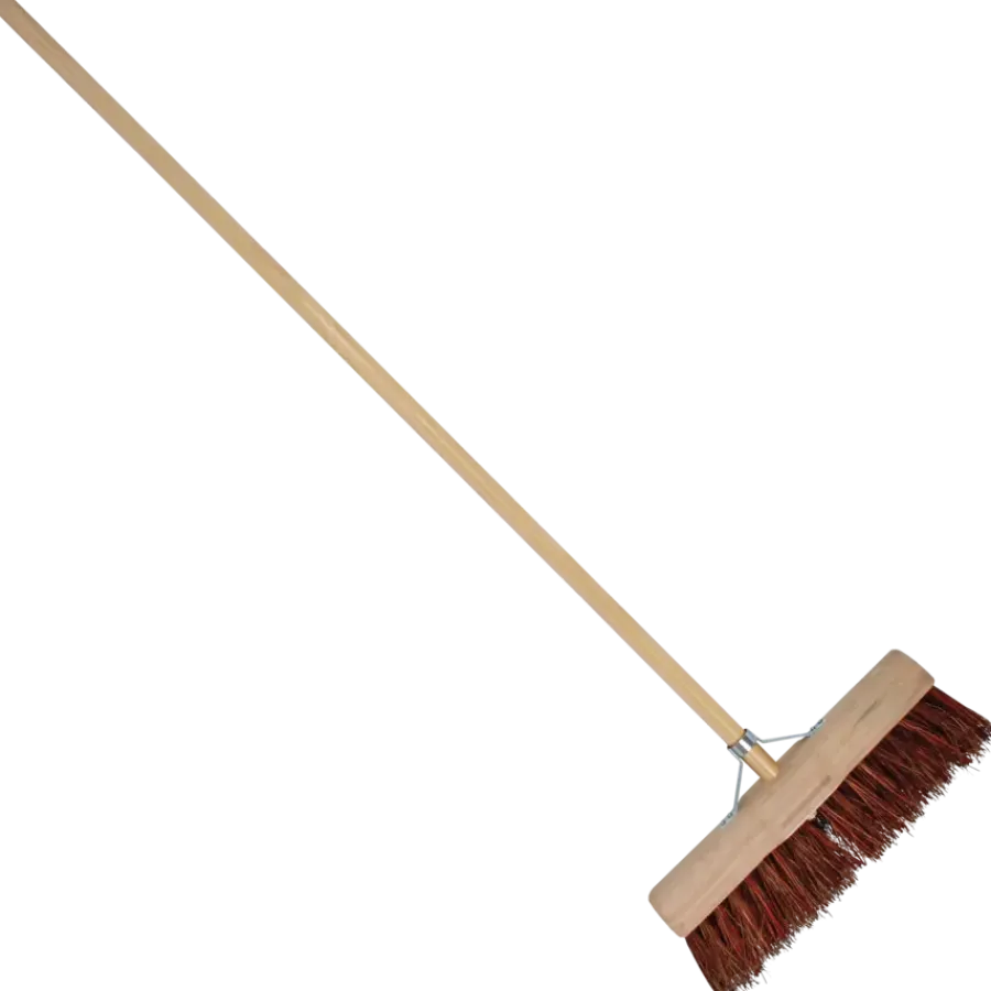 Talen Tools Bezem natuurvezel 45 cm met steel 160 cm