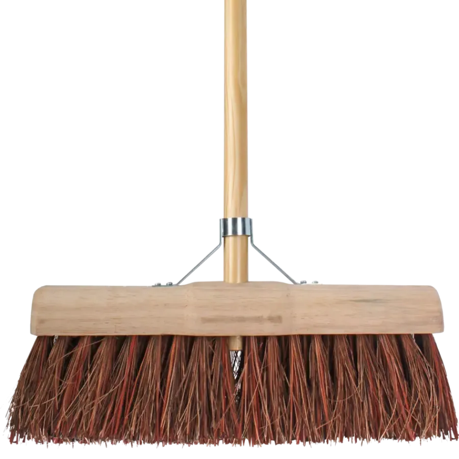 Talen Tools Bezem natuurvezel 45 cm met steel 160 cm
