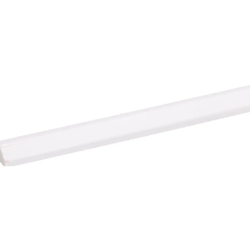 Binnenhoek lat grenen wit gegrond 11x11 mm lengte 270 cm