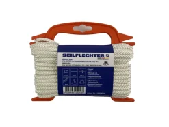 Seilflechter BIROLEN LIJN 6MM 8ST GEVL.POLY WIT 15MTR