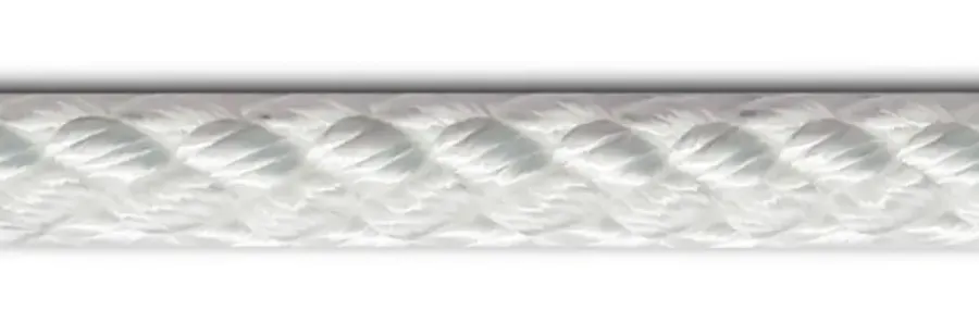 Seilflechter BIROLEN LIJN 8MM 8ST GEVL.POLY WIT 5MTR