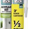 Bison duopack acrylaatkit universeel wit koker 300 ml