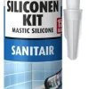 Bison siliconenkit sanitair zwart koker 300 ml