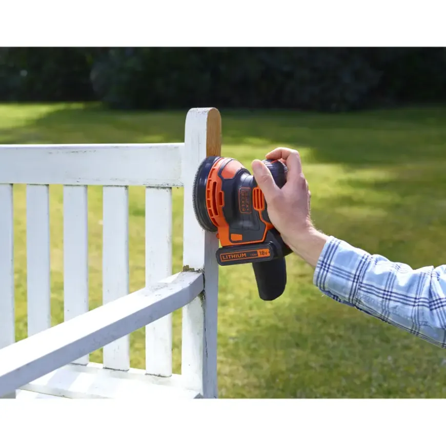 BLACK+DECKER 18V excentrische accuschuurmachine BDCROS18-QW