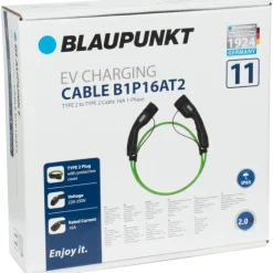 Blaupunkt Electric Verhicle 3 Fase laadkabel 16Ah capaciteit