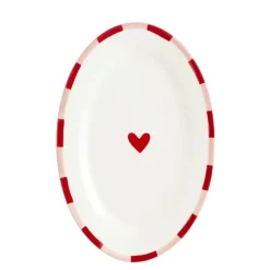 Geen Bord ovaal rood - l41,5xb27,5xh3cm