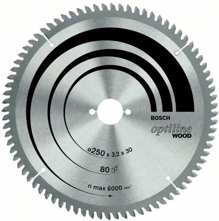 Bosch cirkelzaagblad Optiline voor hout 60 tanden - 254 x 30 x 2,8 mm