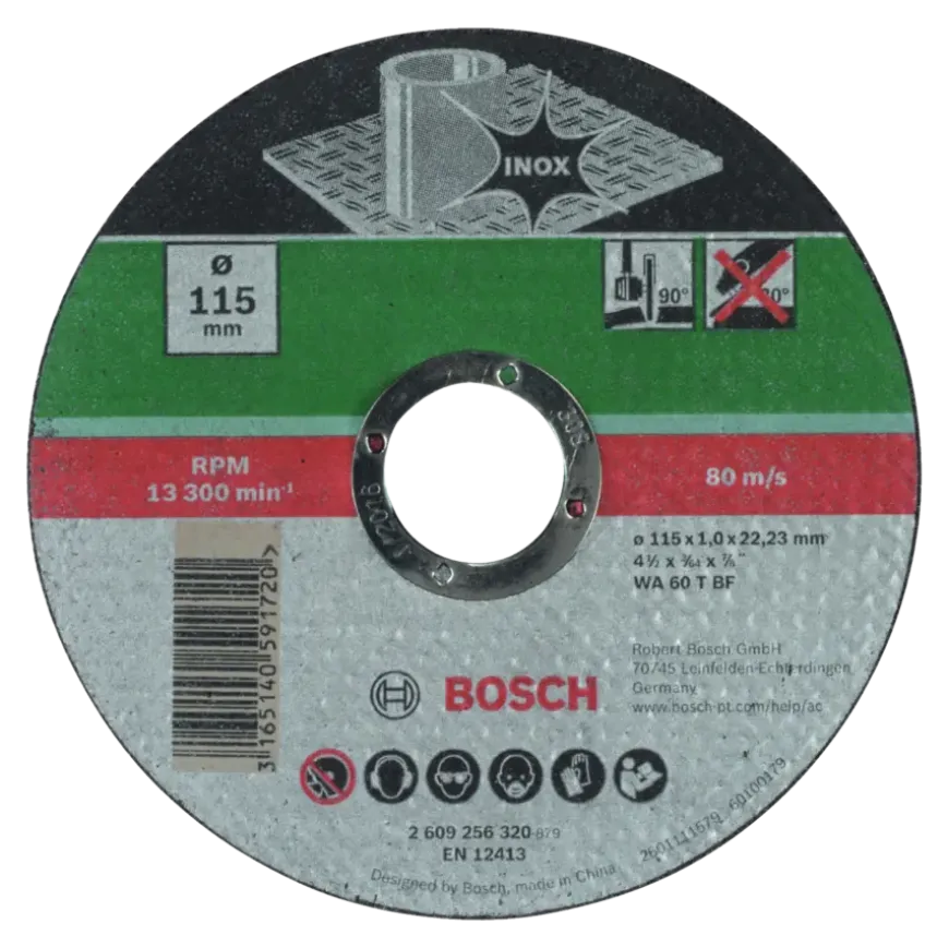 Bosch doorslijpschijf inox 115x1 mm