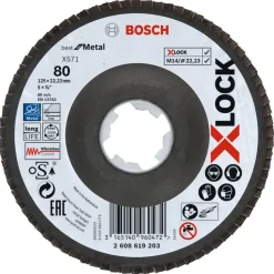 Bosch Prof X-Lock Lamellenschijf 125mm K80 metaal