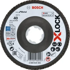 Bosch Prof X-Lock Lamellenschijf 125mm K40 metaal