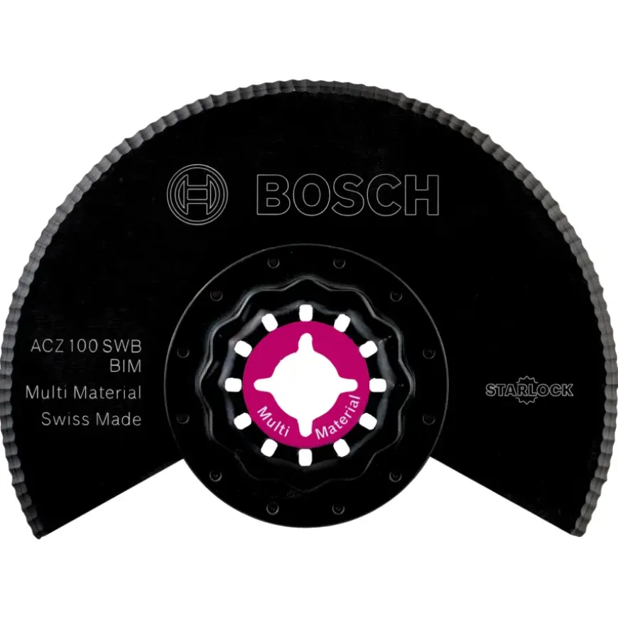 Bosch Starlock multitool accessoire - bi-metalen segmentzaagblad gekarteld voor zacht materiaal - 100 mm