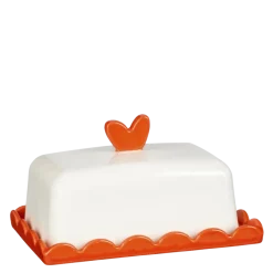 Geen Botervloot hart rood - l15,5xb10,5xh9cm