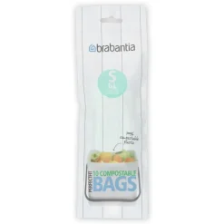 Brabantia afvalzak Perfect Fit S composteerbaar 6l 10 stuks