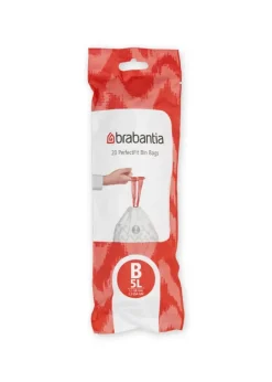 Brabantia afvalzak Perfectfit code B 5L 20 stuks wit
