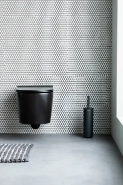 Brabantia MindSet WC Borstel met houder - Siliconen - Mineral Infinite Grey