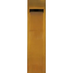 Brievenbus modern staand cortenstaal 121 x 31 x 31 cm