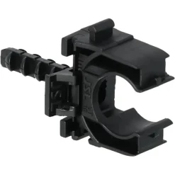 Buisclip euro 16 mm zwart 10 stuks