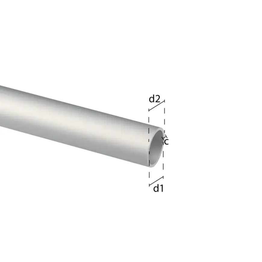 Buis rond aluminium mat 8x1000x1mm