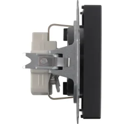 Busch-Jaeger Future Linear Enkel Geaard Stopcontact Zwart