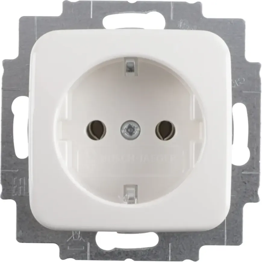 Busch-Jaeger Reflex SI Enkel Geaard Stopcontact Wit