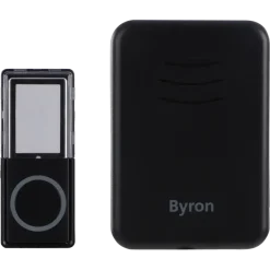 Byron DBY-22352 Draadloze deurbelset plugin 150m Zwart