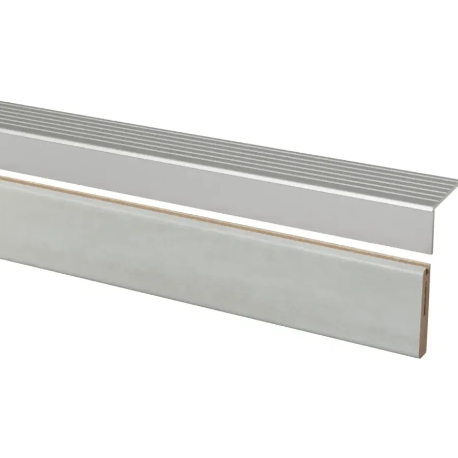 Geen CanDo Traprenovatie Afwerklijst Beton Licht Grijs 130x5 cm