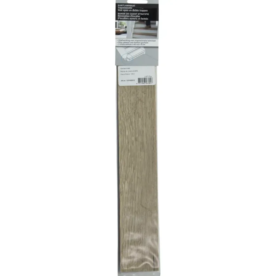 Geen CanDo Traprenovatie Kantlaminaat Licht Eiken 40x6 cm - 2 Stuks
