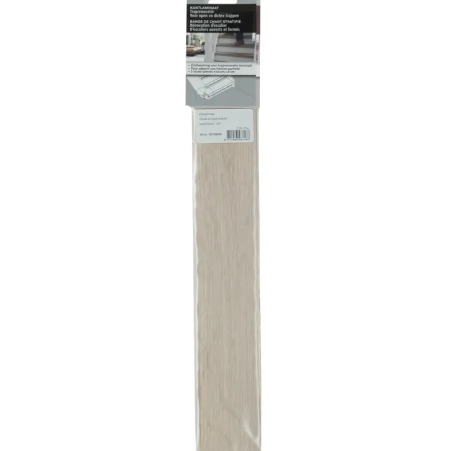 Geen CanDo Traprenovatie Kantlaminaat IJs Eiken 40x6 cm - 2 Stuks