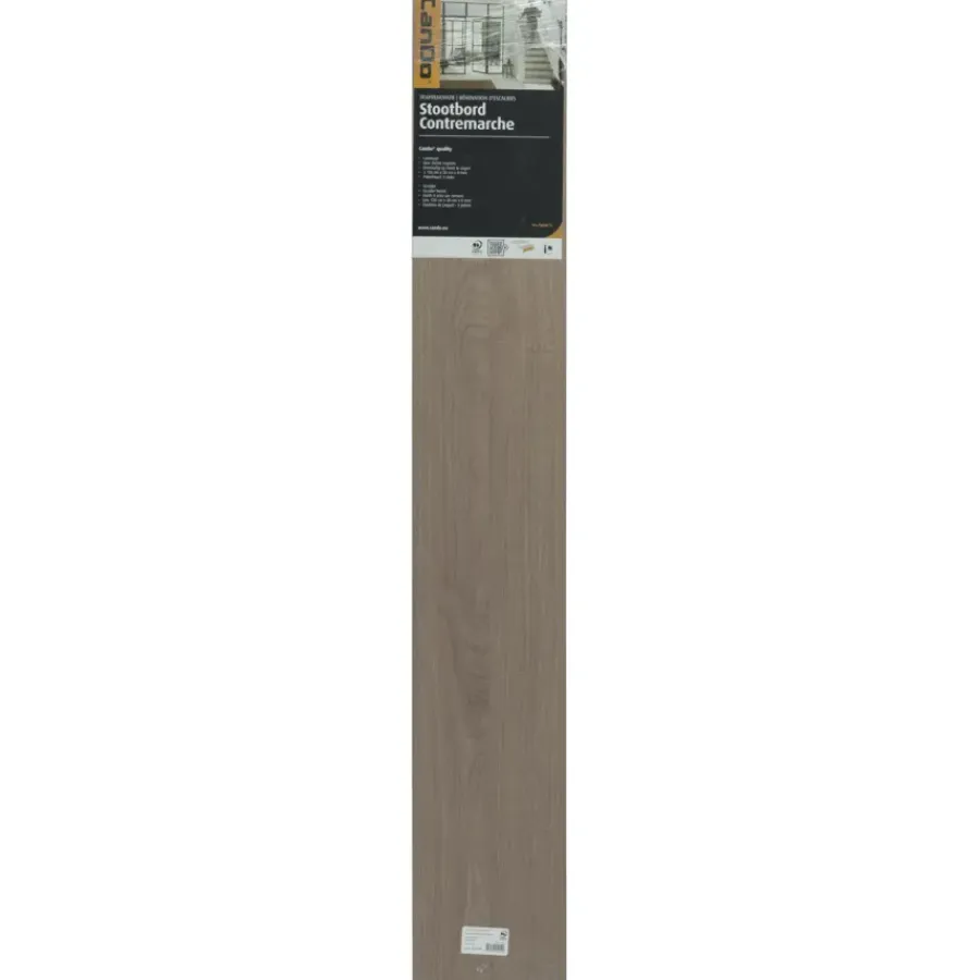 CanDo Traprenovatie Stootbord Bruin Eiken 20x130 cm - 3 Stuks