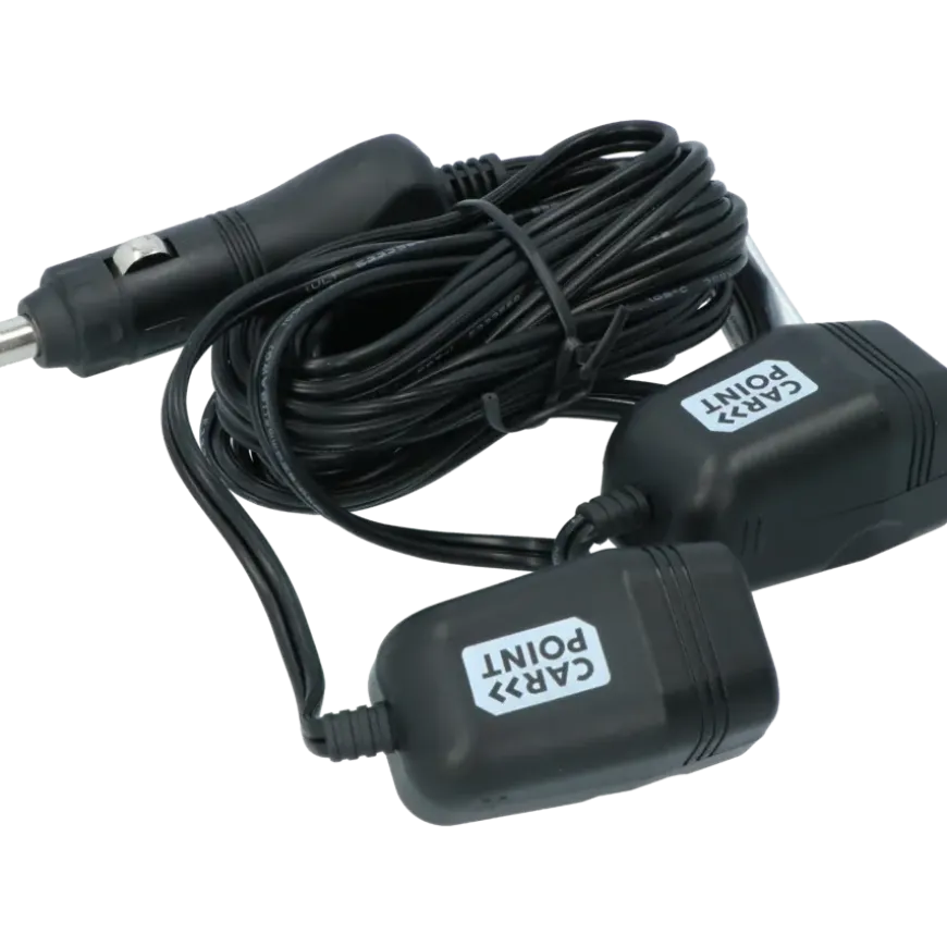 Carpoint dubbele verlengkabel tbv 12 volt lengte 2x2M