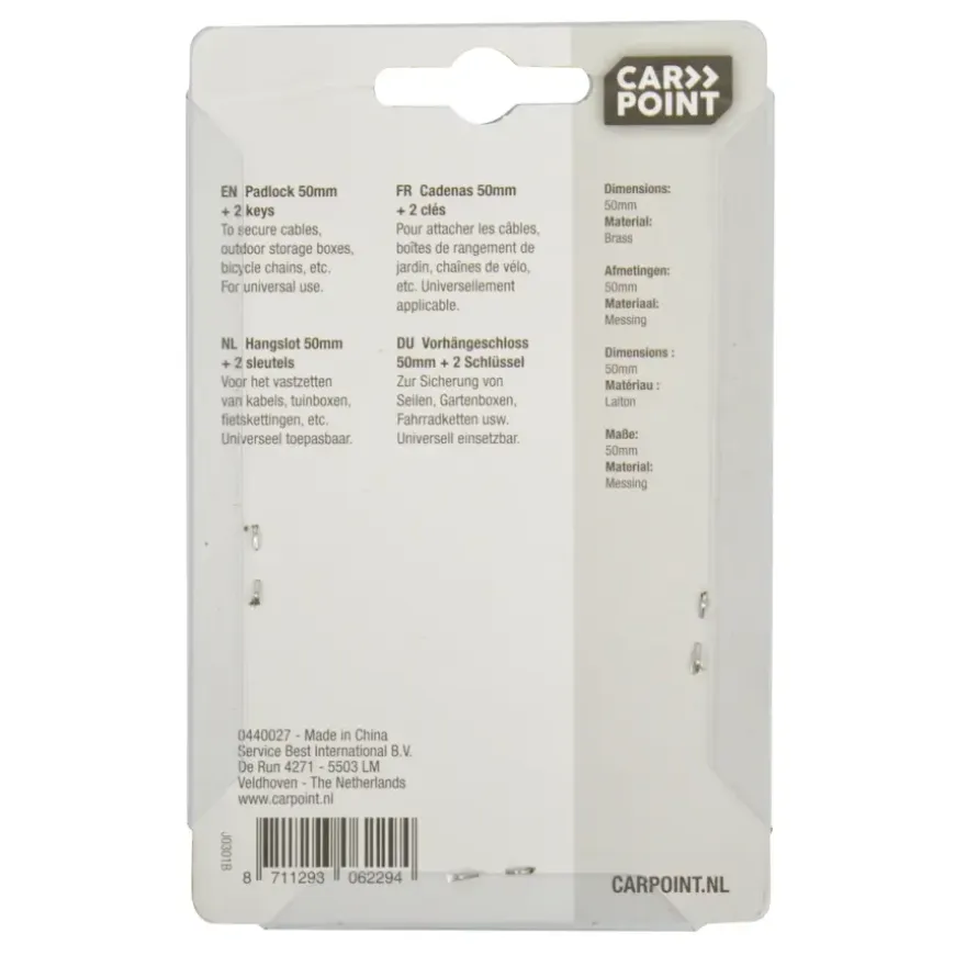 Carpoint hangslot 50mm