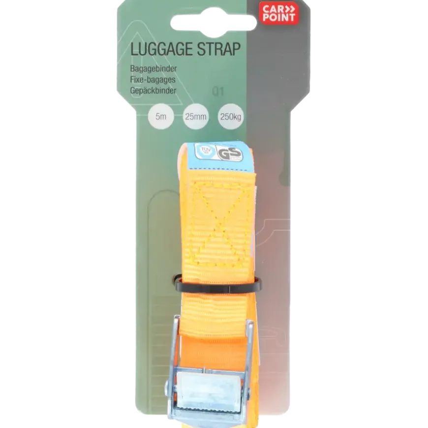 Carpoint Spanband met Klem 5m x 25mm