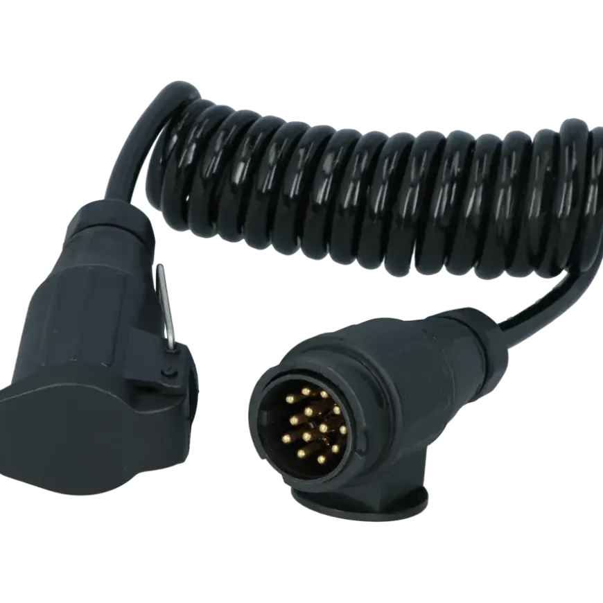 Carpoint spiraal trailer verlengkabel 13p - 13p stekker/stekkerdoos
