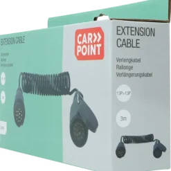 Carpoint spiraal trailer verlengkabel 13p - 13p stekker/stekkerdoos