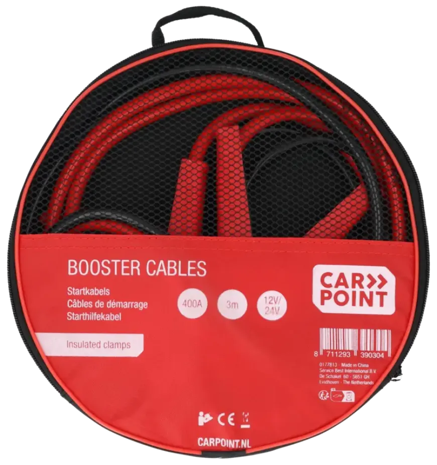 Carpoint startkabel 400A geïsoleerde klemmen