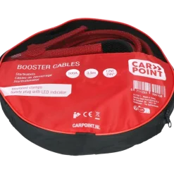 Carpoint startkabel 500A met gele veiligheidsplug met polariteitsaanduiding
