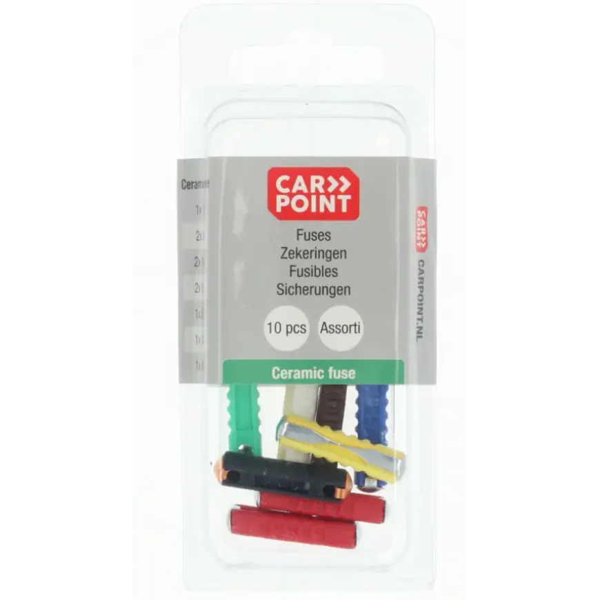 Carpoint Steenzekering 5-40A assortiment 10 Stuks