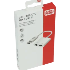 Carpoint USB-C adapter 2 in 1