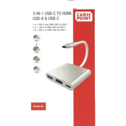 Carpoint USB-C adapter 3 in 1