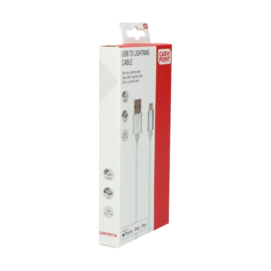 Carpoint USB>Lightning kabel 1 Meter