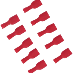 Carpoint Vlakstekerhuls 1541 6.3x0.8mm rood blister 10 Stuks