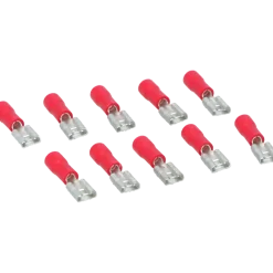 Carpoint vlakstekkerh 741 4.8x0.5 rood 10 stuks