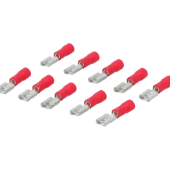 Carpoint vlakstekkerh 741 4.8x0.5 rood 10 stuks