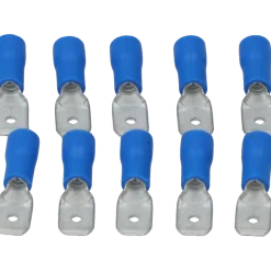 Carpoint Vlakstekker 740 6.3x0.8mm blauw blister 10 Stuks